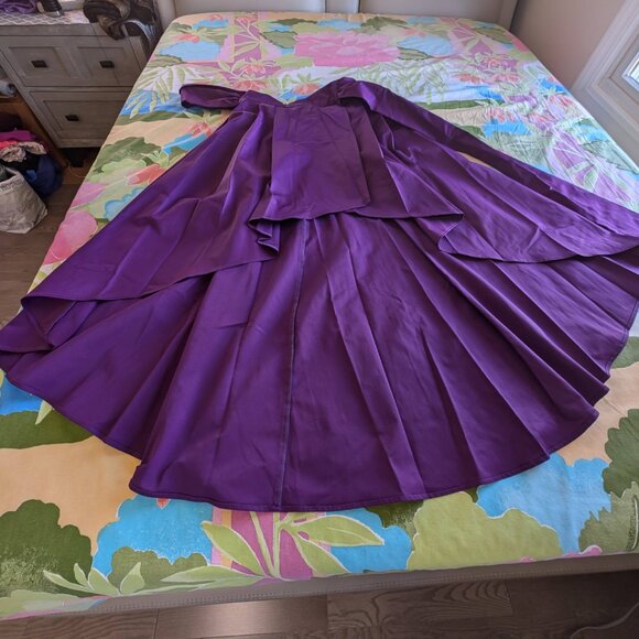 Purple Hi-Lo Maxi Skirt Large Seventh Avenue Design Studio NY&C Brand New - Picture 5 of 16